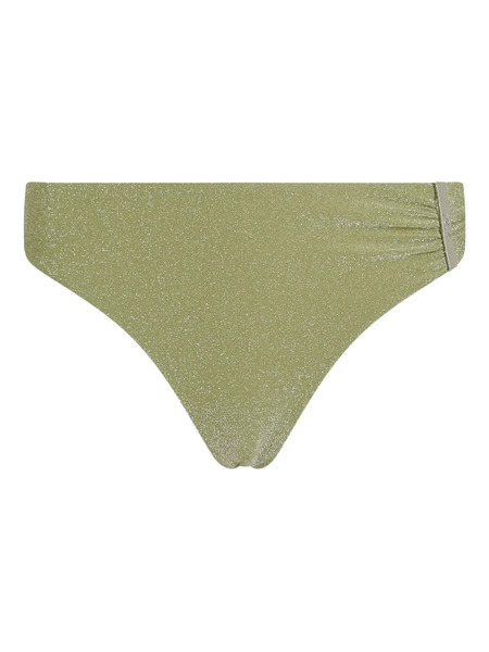  Karl Lagerfeld Metallic Bikini Briefs - Green 