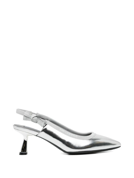  Karl Lagerfeld 40mm Panache Pumps - Silver 