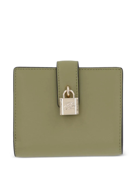  Karl Lagerfeld Padlock Flap Wallet - Green 