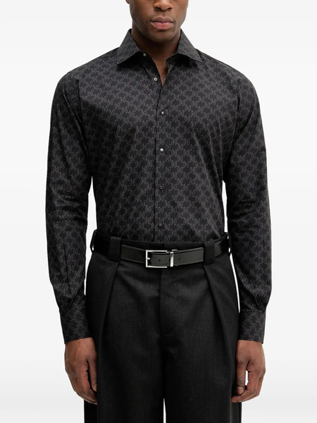  Karl Lagerfeld Pattern Shirt - Black 