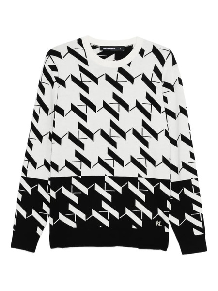  Karl Lagerfeld Patterned Sweater - White 