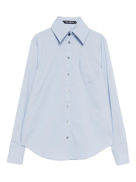  Karl Lagerfeld Poplin Long-sleeve Shirt - Blue 