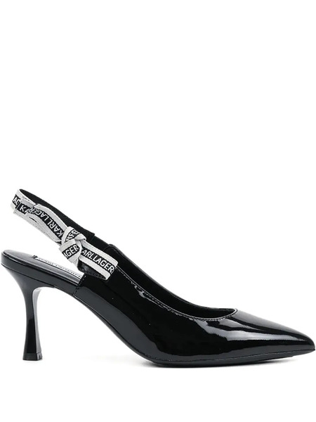  Karl Lagerfeld Sienna Slingback Pumps - Black 