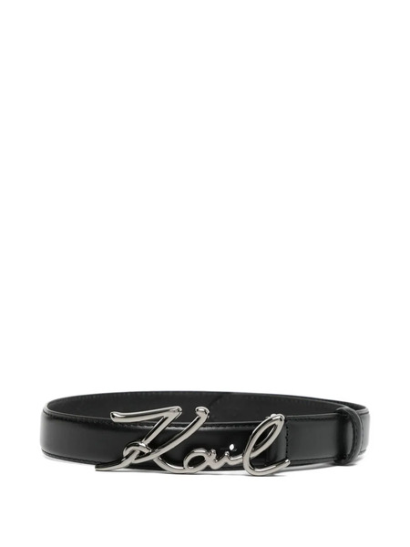  Karl Lagerfeld Signature Belt - Black 