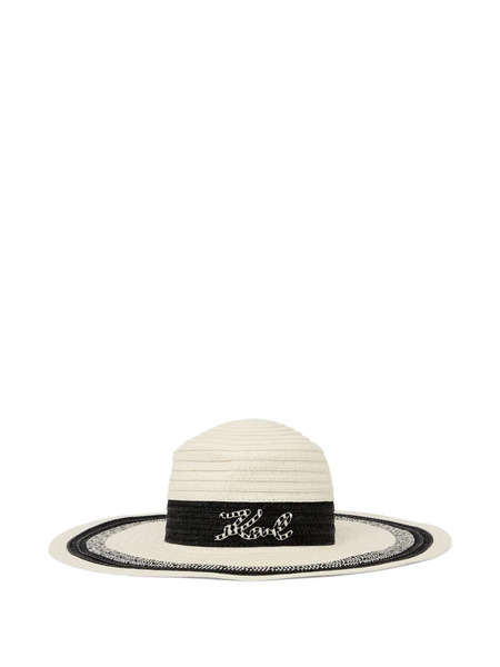 Karl Lagerfeld Signature Sun Hat - Neutrals 