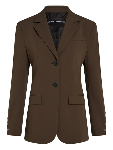  Karl Lagerfeld Single-breasted Blazer - Brown 