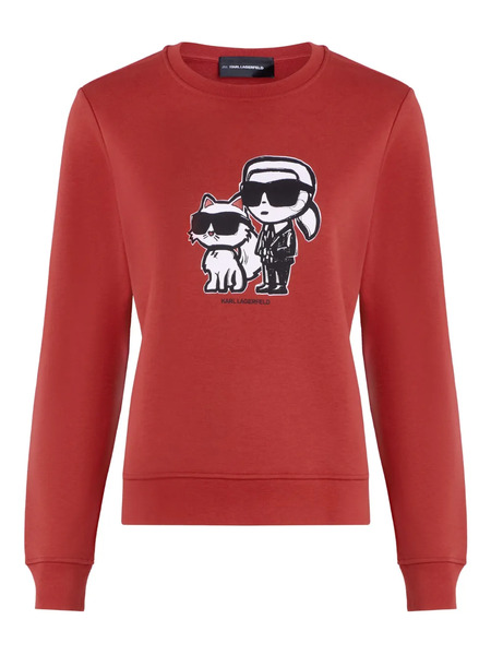  Karl Lagerfeld Sketch-print Sweater - Red 