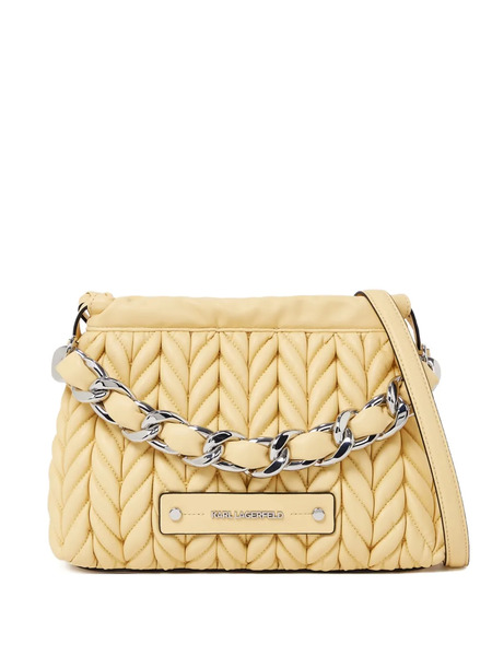  Karl Lagerfeld Small K/weave Cross Body Bag - Yellow 