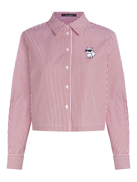  Karl Lagerfeld Striped Shirt - Red 