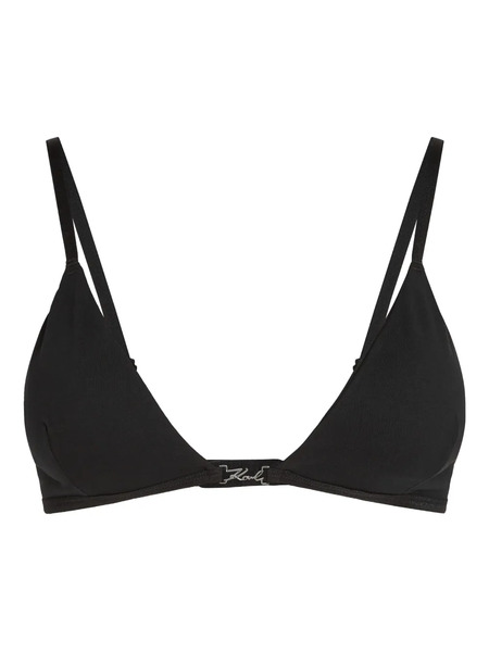  Karl Lagerfeld Triangle Bralette - Black 