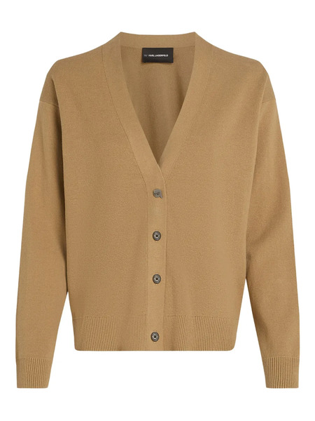  Karl Lagerfeld V-neck Cardigan - Neutrals 