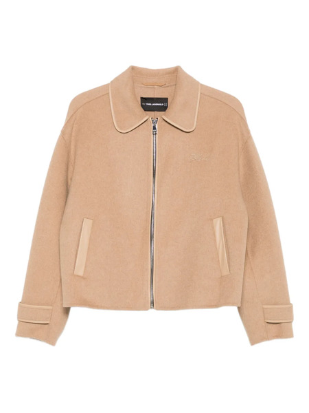  Karl Lagerfeld Zip-front Jacket - Neutrals 