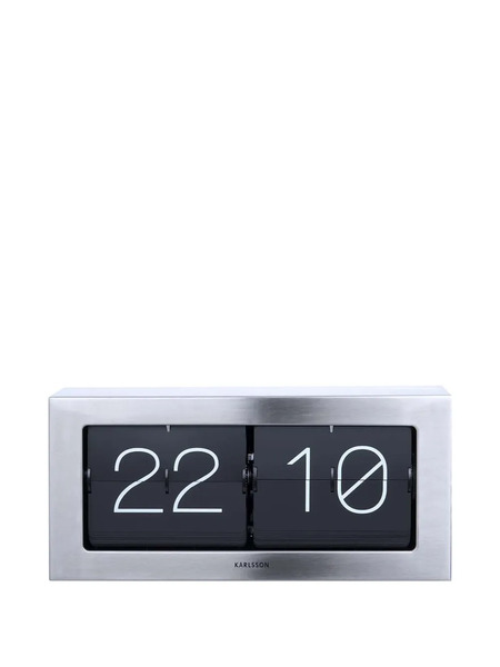  Karlsson Boxed Flip Xl Clock - Black 