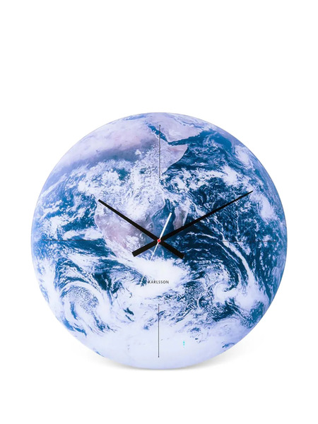  Karlsson Earth Wall Clock - Blue 