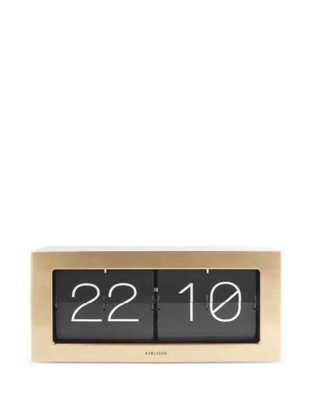  Karlsson Flip Boxed Clock - Gold 