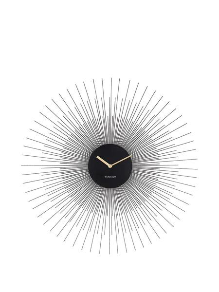  Karlsson Peony Wall Clock - Black 