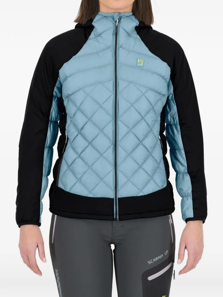  Karpos Lastei Active Plus W Quilt-pattern Hooded Jacket - Blue 