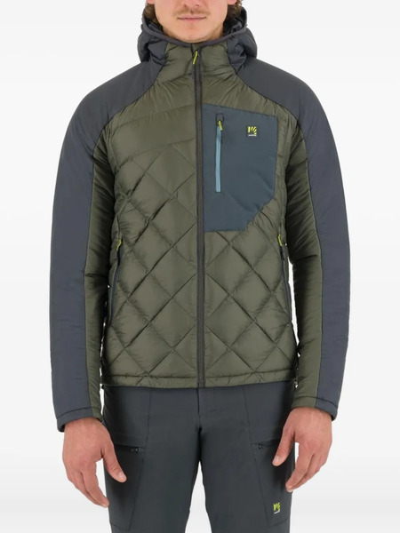  Karpos Quilted Hooded Jacket - Green 