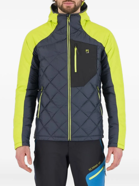  Karpos Quilted Hooded Jacket - Grey 