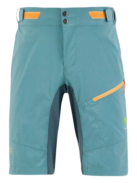  Karpos Val Viola Panelled Zip Shorts - Blue 