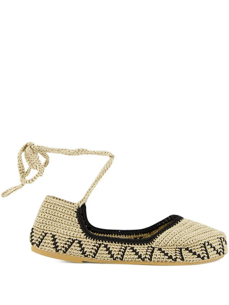  Kashura Crochet Ballet Flats - Neutrals 