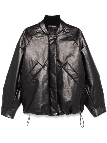  Kassl Editions Polished Bomber Jacket - Black 