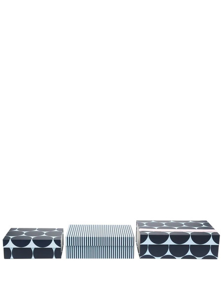  Kate Spade Printed Paper Box (set Of Three) - Blue 