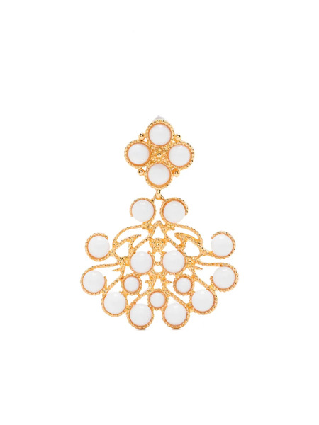  Kenneth Jay Lane Beaded-embellished Earrings - Gold 