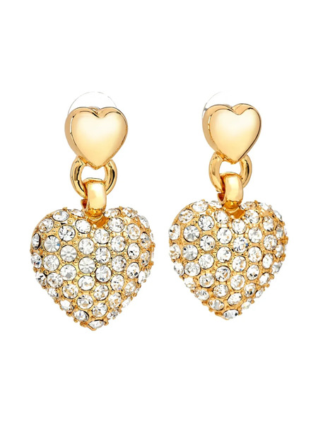  Kenneth Jay Lane Crystal-embellished Earrings - Gold 