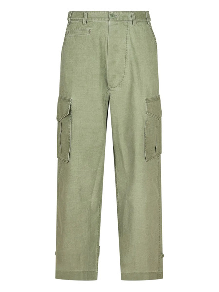  Kenzo Adjustable Cargo Trousers - Green 