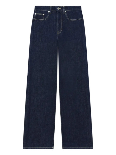  Kenzo Ayame Logo-patch Jeans - Blue 