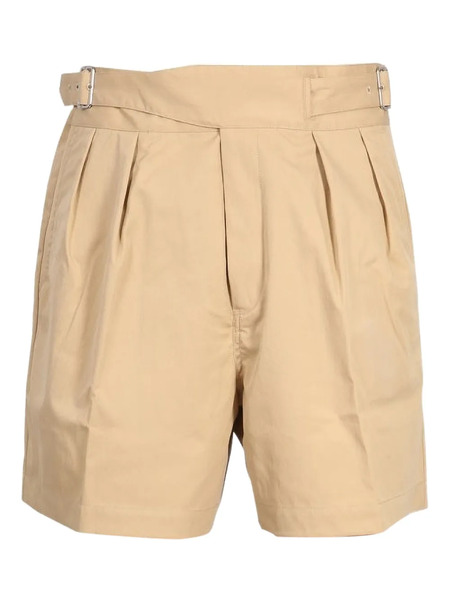  Kenzo Belted Pleated Shorts - Neutrals 