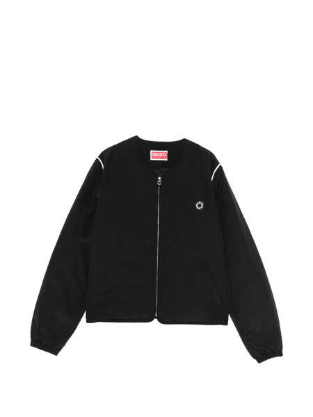  Kenzo Bloke Flower 2.0 Zip Logo Jacket - Black 