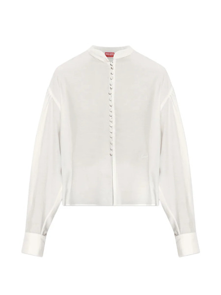  Kenzo Buttoned-up Long-sleeve Shirt - White 