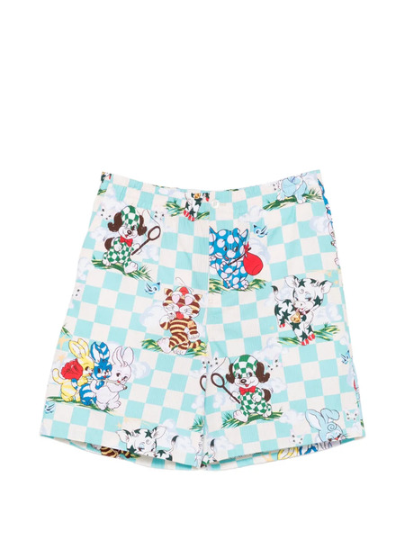  Kenzo Cartoon Elasticated Shorts - Blue 