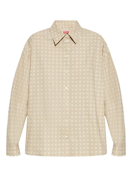  Kenzo Cotton-blend Shirt - Neutrals 
