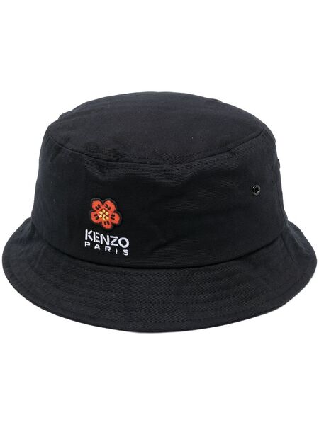  Kenzo Embroidered-logo Bucket Hat - Black 