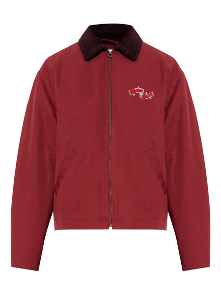  Kenzo Embroidered-logo Corduroy-collar Jacket 