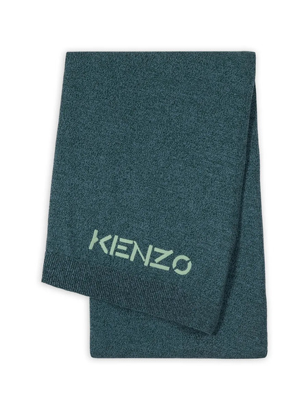  Kenzo Embroidered-logo Throw - Green 