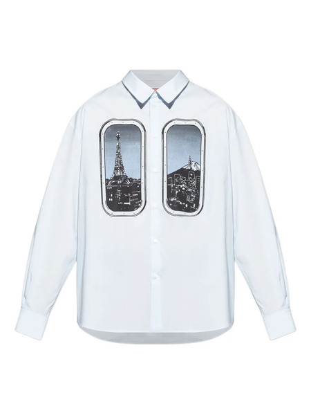  Kenzo Graphic-print Shirt - White 