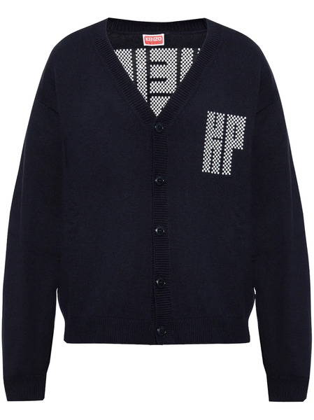  Kenzo Kamon Cardigan - Blue 