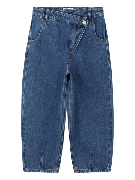  Kenzo Kids Asymmetric-button Jeans - Blue 