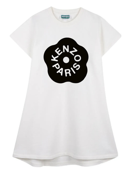  Kenzo Kids Floral-print Dress - White 