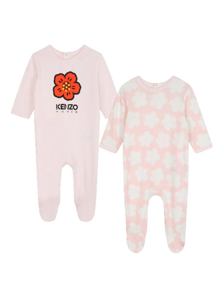  Kenzo Kids Floral-print Pajamas (set Of Two) - Pink 