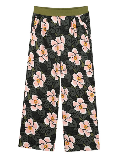  Kenzo Kids Floral-print Sweatpants - Green 
