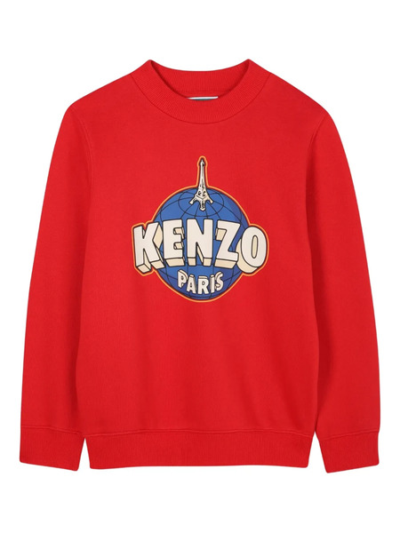  Kenzo Kids Graphic-logo Sweatshirt - Red 