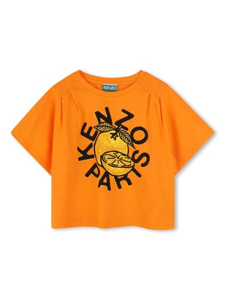  Kenzo Kids Organic Cotton T-shirt - Orange 