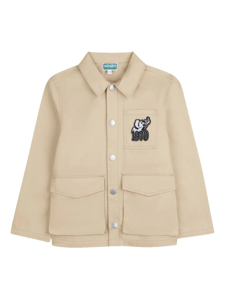  Kenzo Kids Patch-pocket Jacket - Neutrals 