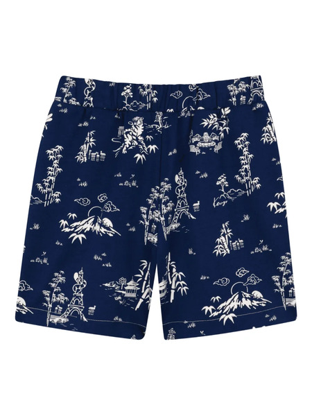  Kenzo Kids Printed Bermuda Shorts - Blue 