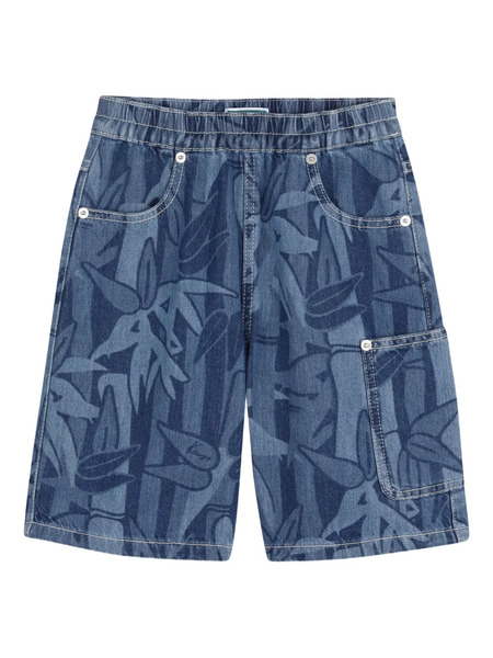  Kenzo Kids Printed Shorts - Blue 